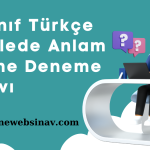 Türkiye Geneli 8.Sınıf Türkçe Cümlede anlam online deneme sınavı